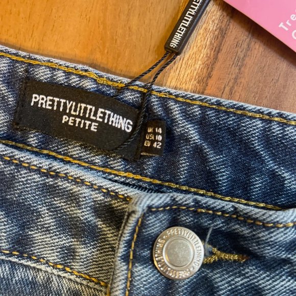 PLT Jeans Split Cuff Size 14, Short - Picture 5 of 10